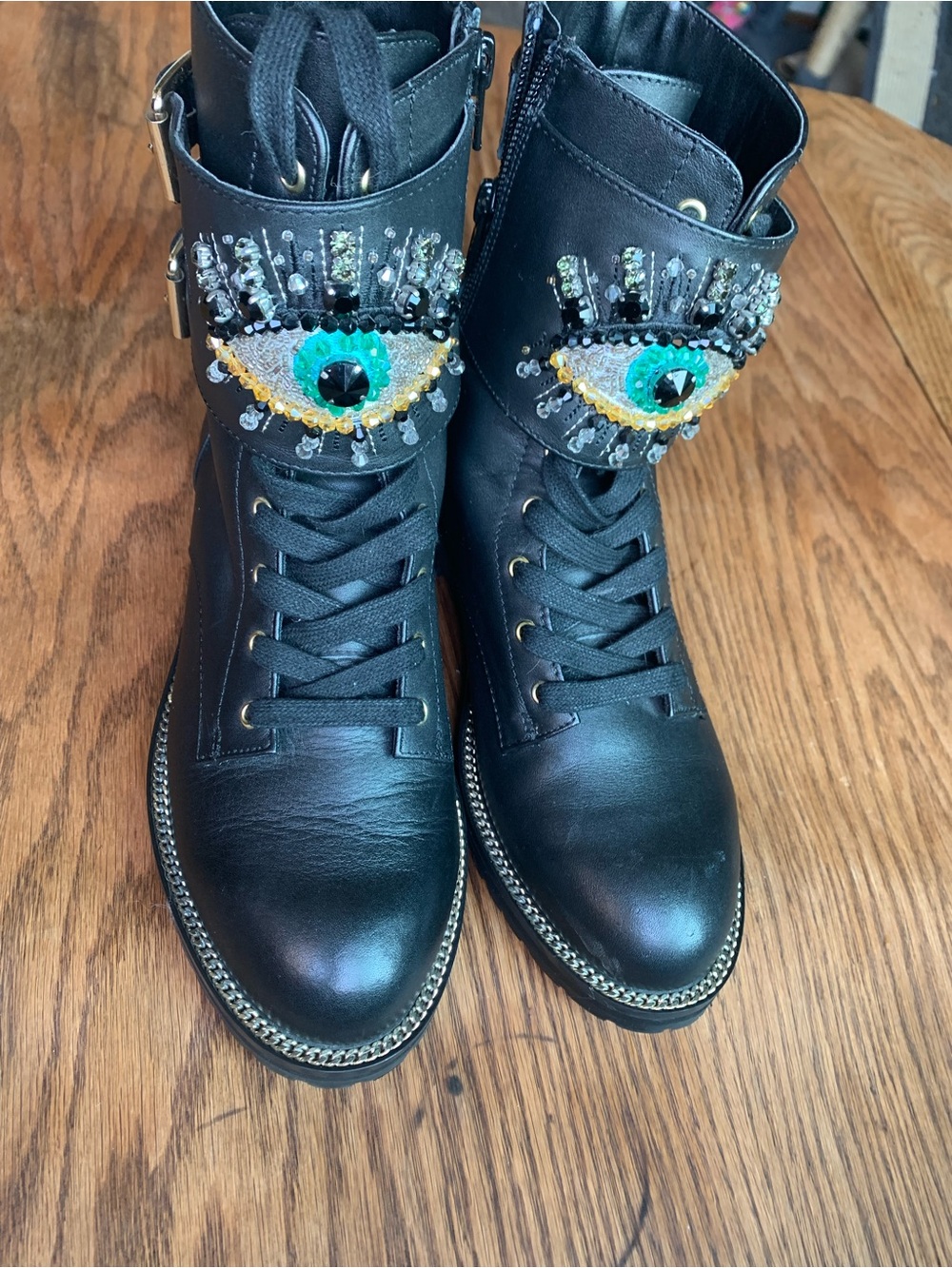 Kurt Geiger Black Evil Eye Boots